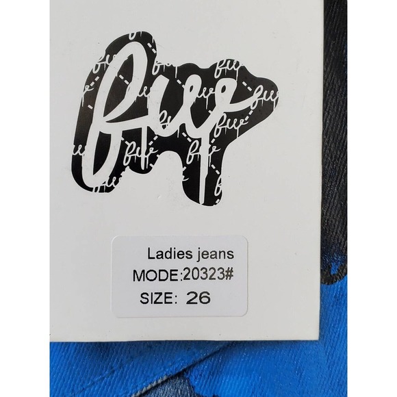 Filthy Wealth Women Blue Denim Cotton Skinny Legs Mid Rise Casual Jeans Size 26 - Picture 9 of 12